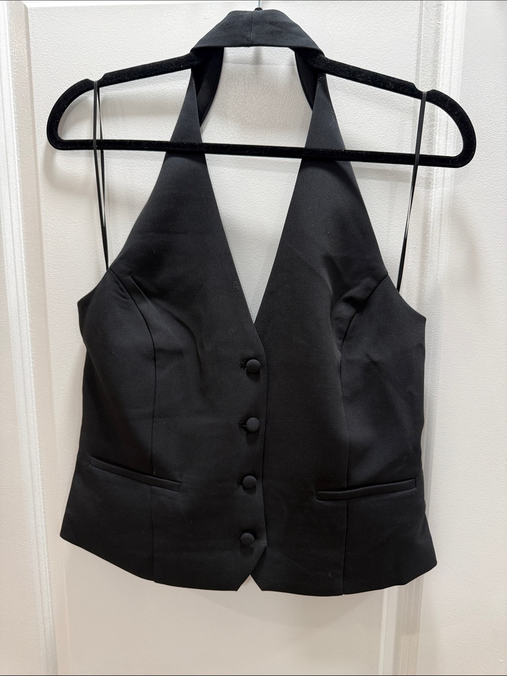 Jason Wu Black Halter Vest Camisole